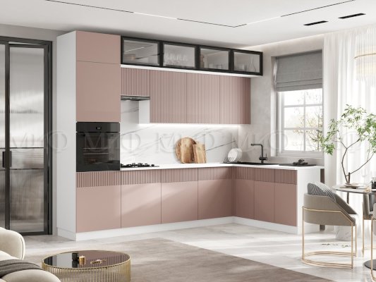 Модульная кухня Оливия Шарли Pink (Миф)